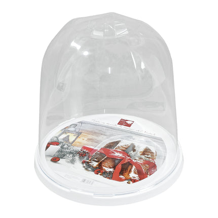 Porta Panettone e Pandoro Trasparente – Diametro 27 cm x Altezza 26 cm