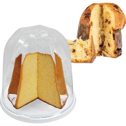 Porta Panettone e Pandoro Trasparente – Diametro 27 cm x Altezza 26 cm