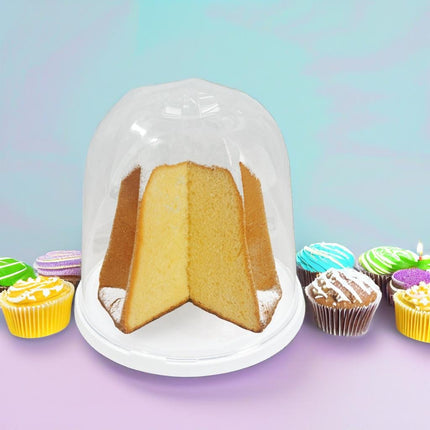 Porta Panettone e Pandoro Trasparente – Diametro 27 cm x Altezza 26 cm
