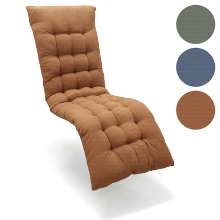 Cuscino per Sdraio Zero Gravity 160x52 cm, Cuscino Trapuntato per Relax Esterno con Imbottitura Ergonomica, Supporto Ottimale Schiena e Collo Giardino Due Esse