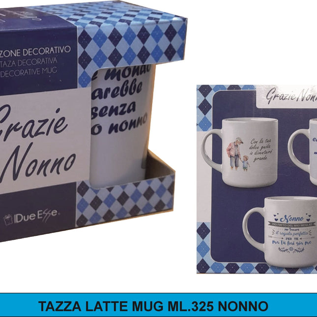 Tazza Latte Mug Ml.325 Nonno Due Esse