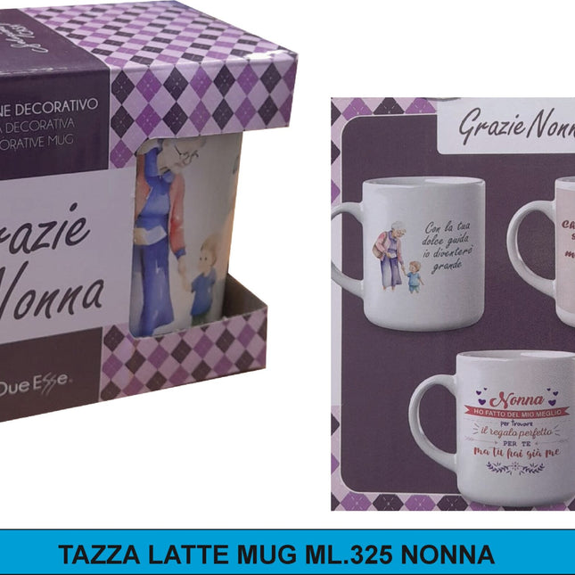 Tazza Latte Mug Ml.325 Nonna Due Esse