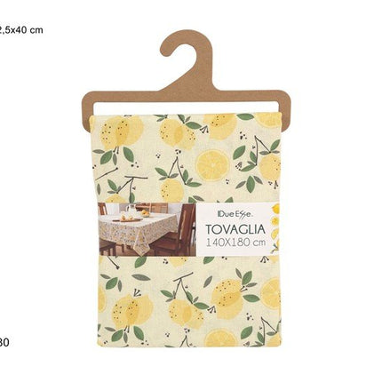 TOVAGLIA TAVOLA DECORO LIMONI | CM.140x180 E CM.140X240 140 x 180 cm Due Esse