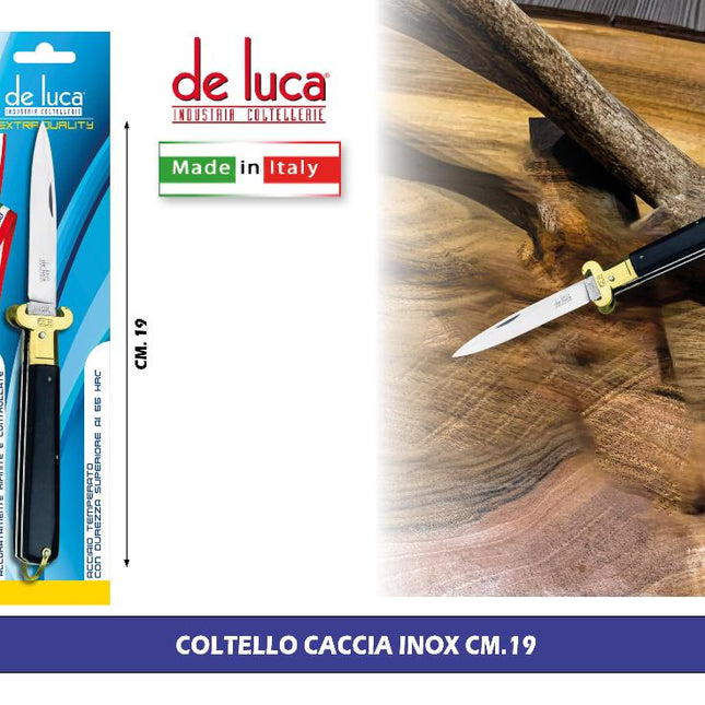 COLTELLO CACCIA INOX CM.19