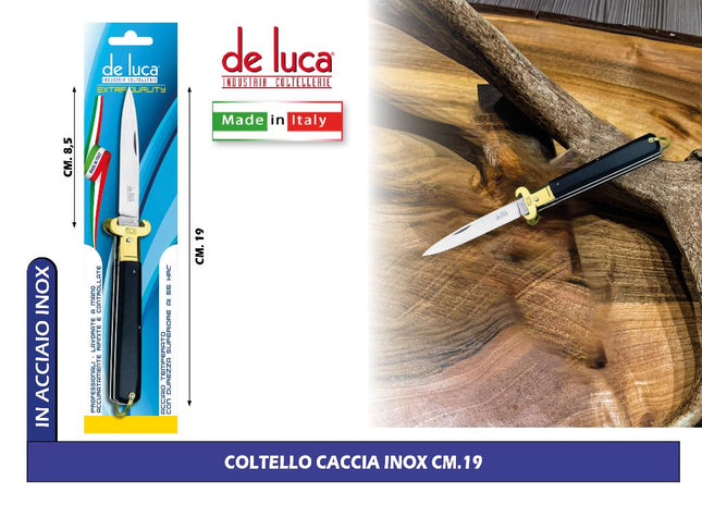 COLTELLO CACCIA INOX CM.19 De Luca Coltellerie