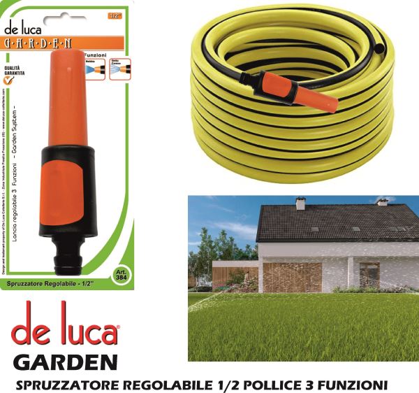 Spruzzatore Regolabile 1/2 3 Funzioni