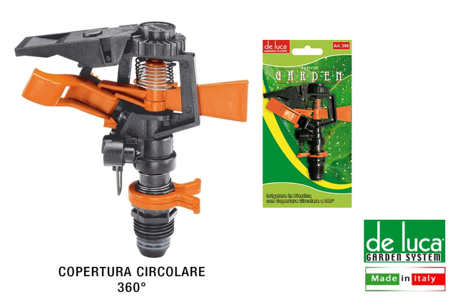 IRRIGATORE IN PLASTICA COPERTURA CIRCOLARE 360° De Luca Coltellerie