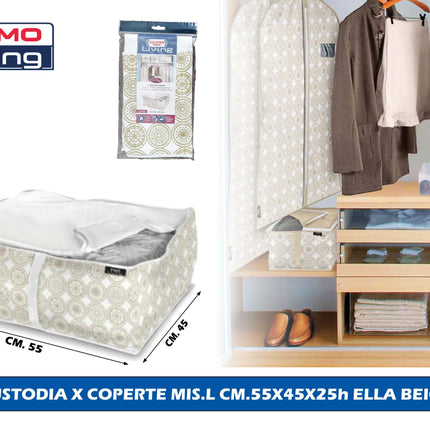 Custodia Organizer Elegante Con Cerniera Per Armadio, Tessuto Resistente E Grande Capacità