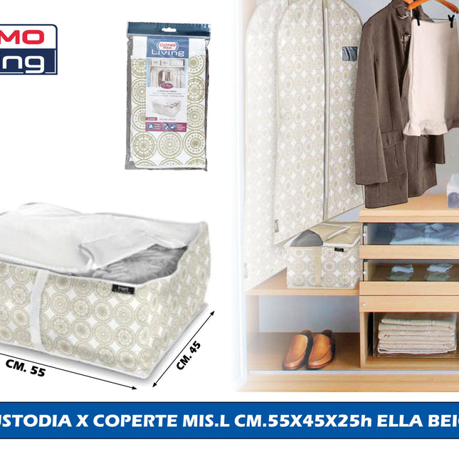 Custodia Organizer Elegante Con Cerniera Per Armadio, Tessuto Resistente E Grande Capacità