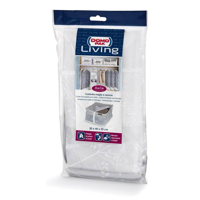 Domo Pak Living Custodia Organizer Elegante Con Cerniera Per Armadio, Tessuto Resistente E Grande Capacità Domo Pak Living