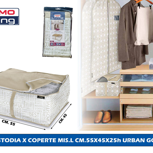 Custodia Organizer Elegante Con Cerniera Per Armadio, Tessuto Resistente E Grande Capacità