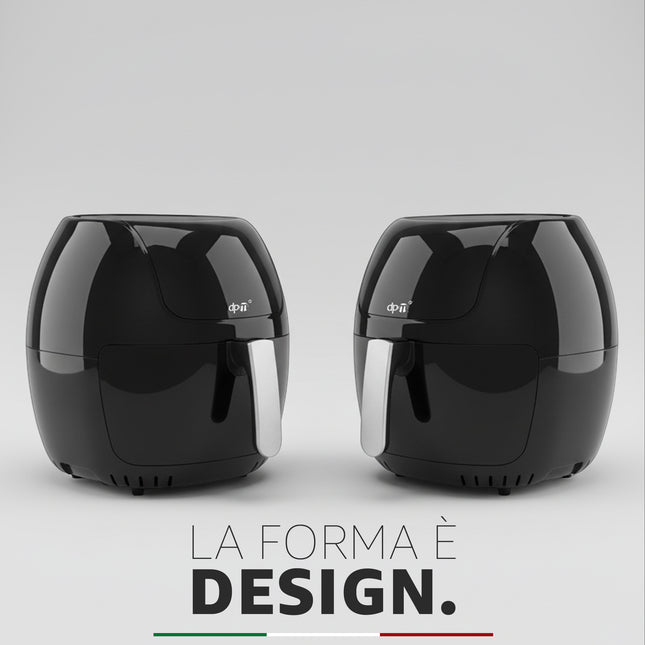 Friggitrice ad Aria Digitale 8L SYROCC 10 | 1800W con 8 Programmi & Display LCD dpm