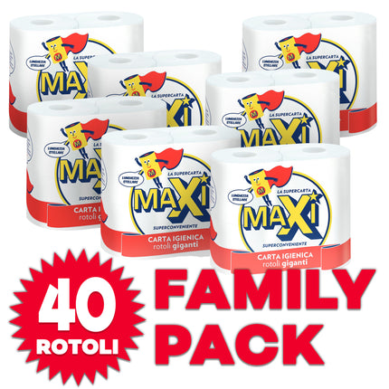 CARTA IGIENICA MAXI 4 ROTOLI CF.10 PZ. Maxi