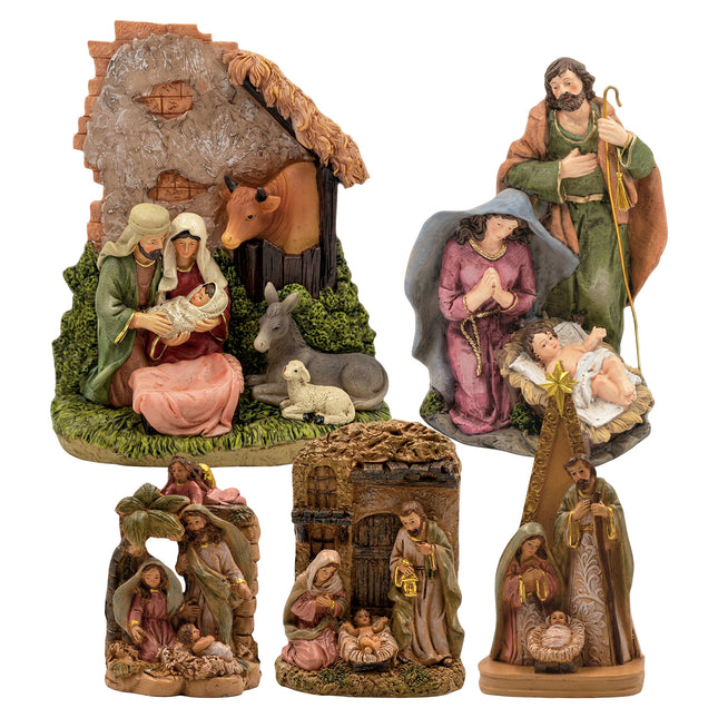 Statua Natività Completa in Resina Decorata a Mano – Varie Misure Sud Import