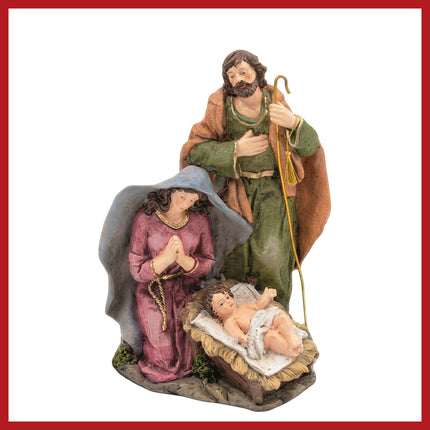 Natività Completa in Resina Decorata a Mano – Varie Misure