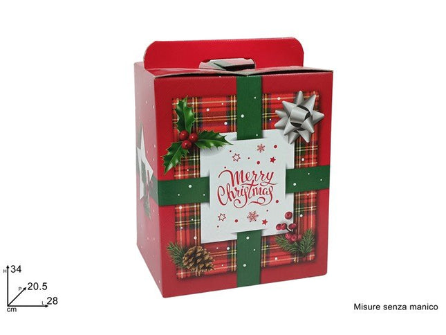 Box Panettone con Scenario di Natale – Scatola Regalo per Dolci Natalizi