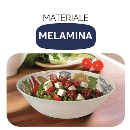 Insalatiera e Cestino Natalizio in Melamina – Collezione "Merry Christmas" I.B.C.