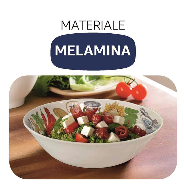 Insalatiera e Cestino Natalizio in Melamina – Collezione "Merry Christmas" I.B.C.