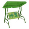 Dondolo da Giardino per Piccoli, Altalena con Tettuccio, Disponibile con Decorazioni Colorate, Tubo 30mm, Nylon, 115x75x110cm, Portata 80kg Rana Due Esse