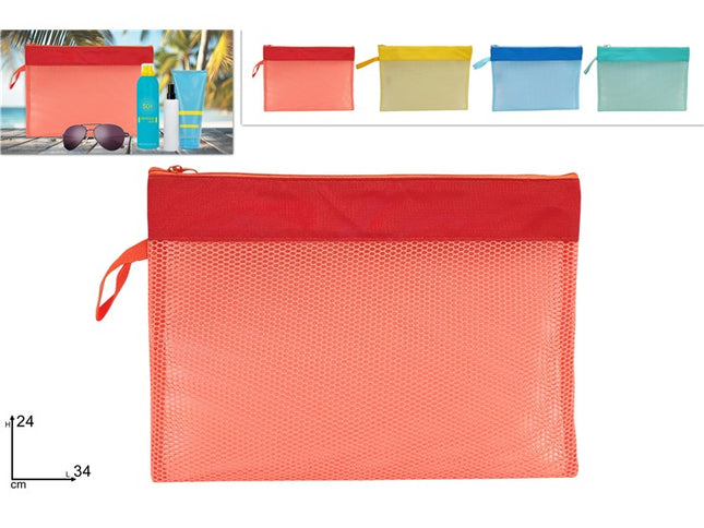 Borsello Beauty Colorato Cm.34X24 Oxford Retinato 4 Col. Ass. Due Esse