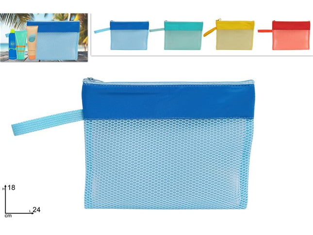 Borsello Beauty Colorato Cm.24X18 Oxford Retinato 4 Col. Ass. Due Esse