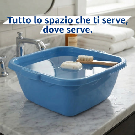Bacinella Vulcano Quadra – 3 Misure e Diversi Colori, Made in Italy! Duplast
