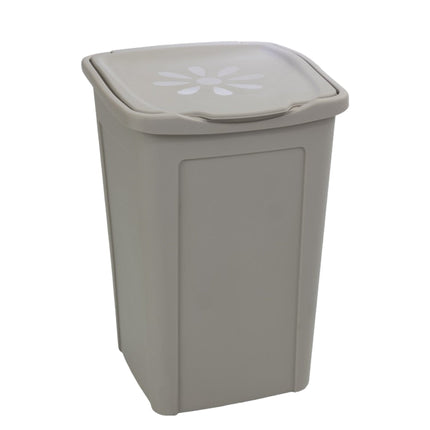 Duplast Portabiancheria Margherita Slim 35 Lt – 35X25X53H Cm Salvaspazio E Chiuso Duplast