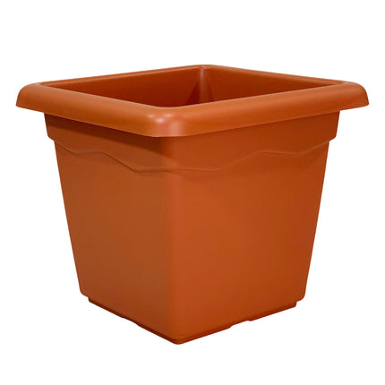 Duplast Vaso Vulcano Quadrato Colore Terracotta cm. 32x32 / 40x40 / 44x44 Made in Italy Duplast