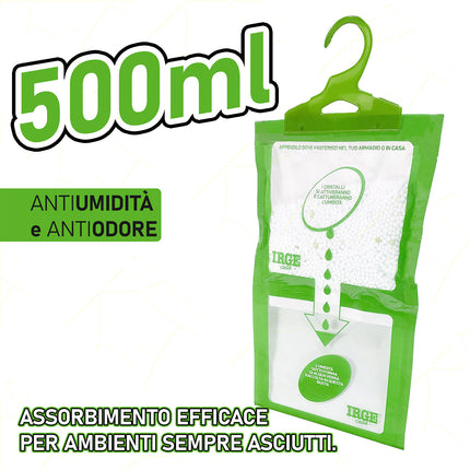 Irge Deumidificatore Con Appendino 500Ml Anti-Umidità
