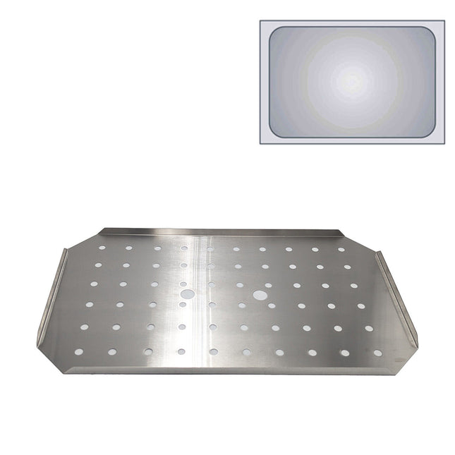 Comas Doppio Fondo Gastronorm Gn 1/1 Forato In Acciaio Inox 53X32.5 Cm