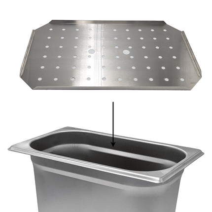 Comas Doppio Fondo Gastronorm Gn 1/1 Forato In Acciaio Inox 53X32.5 Cm