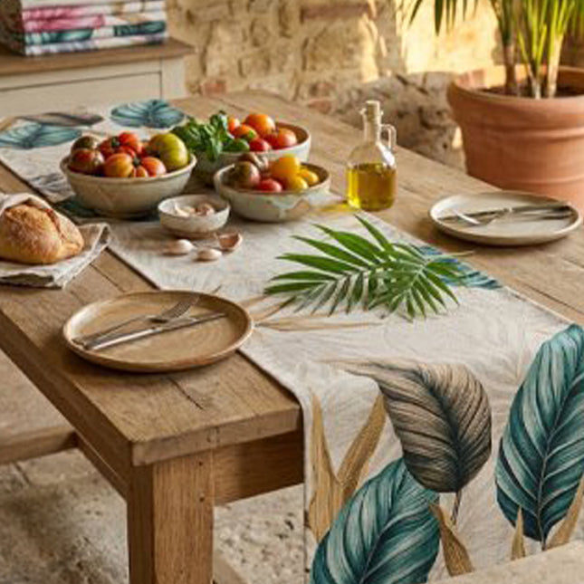 Runner da Tavola Digitale IRGE 45x140 cm Dis. Yvonne | Centrotavola Poliestere Assortito Irge
