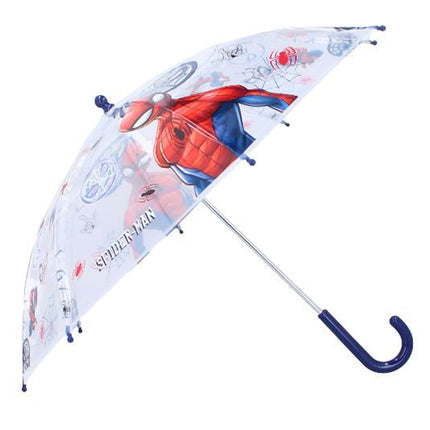 Ombrello Trasparente Spiderman Marvel Bambino Pioggia Cupola Bimbo