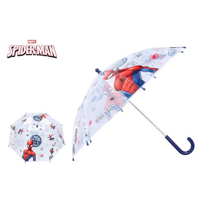 Ombrello Trasparente Spiderman Marvel Bambino Pioggia Cupola Bimbo