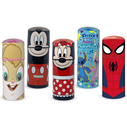 Borraccia Sportiva Bambini 350ml Stitch Spiderman Mickey Minnie Lola