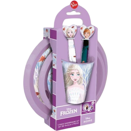 PIATTI+BICCHIERE+POSATE FOOD FANTASIE ASSORTITE CARTONI ANIMATI Frozen EOL Distribuzione
