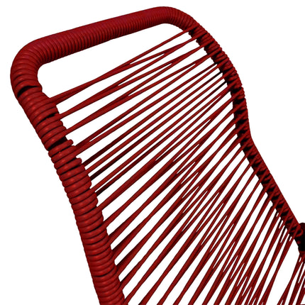 Sdraio Lipari Pieghevole da Esterno, PVC Colorato su Telaio in Acciaio, 5 Posizioni Reclinabili, 62x64x105 cm Metal Far