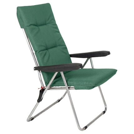 Sdraio Hawaii in Alluminio con Cuscino PVC Colorato 60x60x120h cm Made in Italy Salvia Metal Far