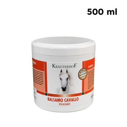 Kräuterhof Gel Naturale per Dolori Muscolari Articolari, Balsamo Cavallo per Uso Umano, 250 ml / 500 ml, Effetto Riscaldante, con Estratti Vegetali Kräuterhof