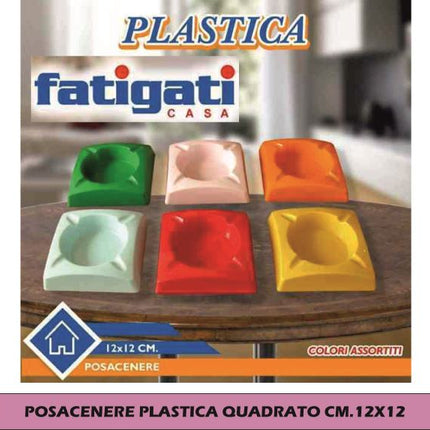 Posacenere in Plastica dal Design Geometrico per Interni ed Esterni, Stile Moderno
