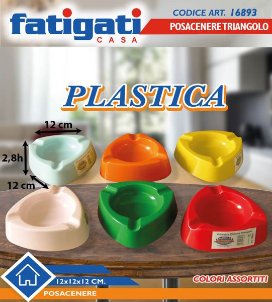 Posacenere in Plastica dal Design Geometrico per Interni ed Esterni, Stile Moderno