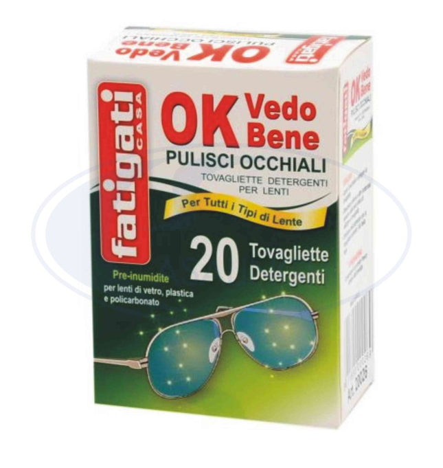 PULISCI OCCHIALI SET 20 PZ. Fatigati