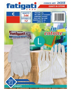 Fatigati Guanti in Cotone di Diverse Misure per Protezione e Comfort Quotidiano Fatigati