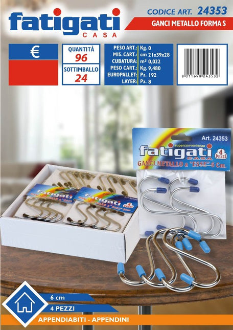 Ganci Forma S Set 4 Pz. Cm.7 Fatigati