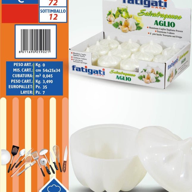 Contenitore per Aglio – Forma Pratica e Funzionale per Conservarlo Fresco! Fatigati