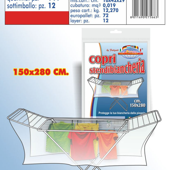 COPRISTENDIBIANCHERIA CM.150X280