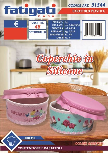 Barattolo Plastica Ml.300-8011690315444