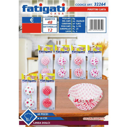 Pirottini Carta Set 50-60 Pz. Per Dolci E Dolcetti in Varie Misure