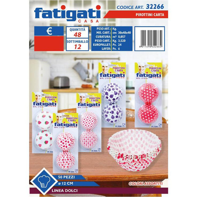 Pirottini Carta Set 50-60 Pz. Per Dolci E Dolcetti in Varie Misure
