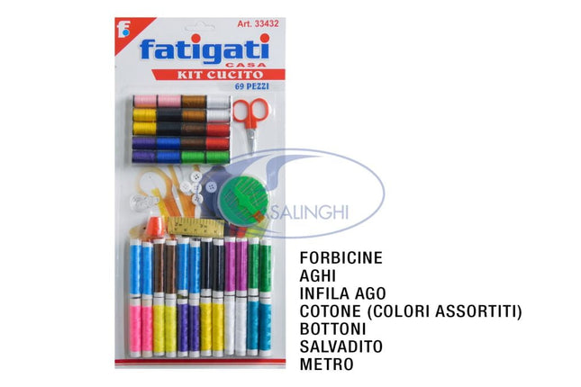 KIT CUCITO SET 69 PZ. Fatigati